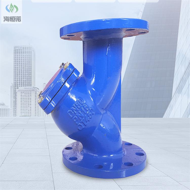 不锈钢Y型过滤器DN100 球墨铸铁法兰Y型过滤器/管道过滤器