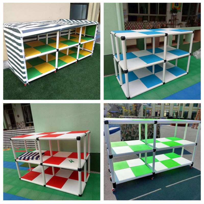 幼儿园玩具收纳架室外儿童体育器械大型带雨蓬积木置物架子储物柜