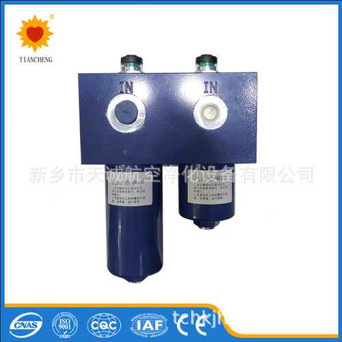 天诚生产双筒高压管路过滤器TCPLM50/120-F10H工厂