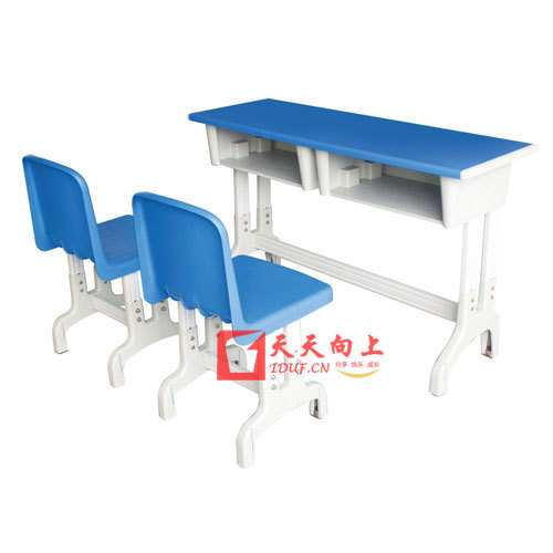 新款小学生双人课桌椅学前班写字桌椅组合可升降补习班培训课桌椅