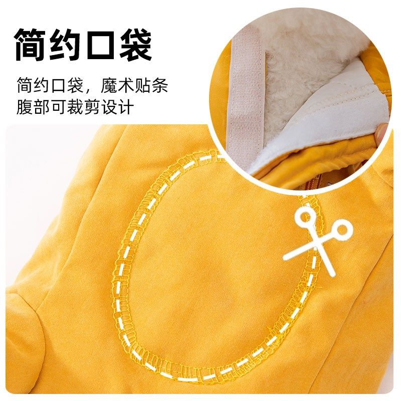 现货速发猫咪简约口袋全包羽绒棉衣四脚保暖衣服防掉毛布偶猫英短