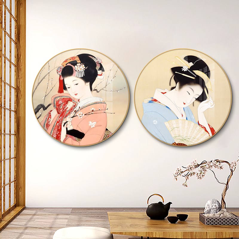 现货速发日式挂画居酒屋墙面装饰仕图餐馆装饰画和风餐厅背景墙壁图片