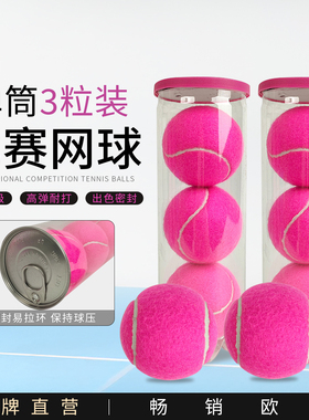 Padel粉色板式网球PADEL BALL笼式专业高弹性耐打训练球比赛球