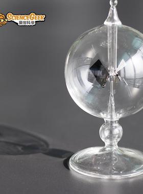 克鲁克斯Crookes radiometer光能辐射计太阳风车旋转桌面装饰摆件