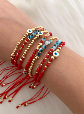 6mm软陶恶魔之眼Evileye手绳