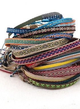 西班牙宫廷花纹细带抽拉手绳