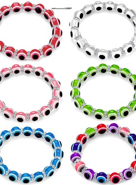 8/10MM树脂EvilEye恶魔之眼手串