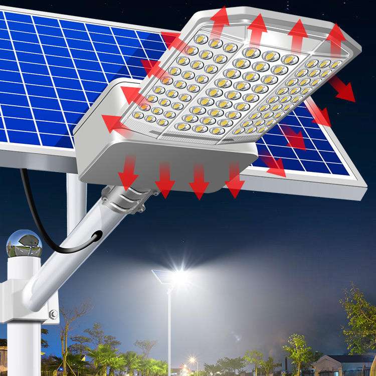 太阳能户外灯路灯三面广角农村庭院家用led照明道路灯广角照明