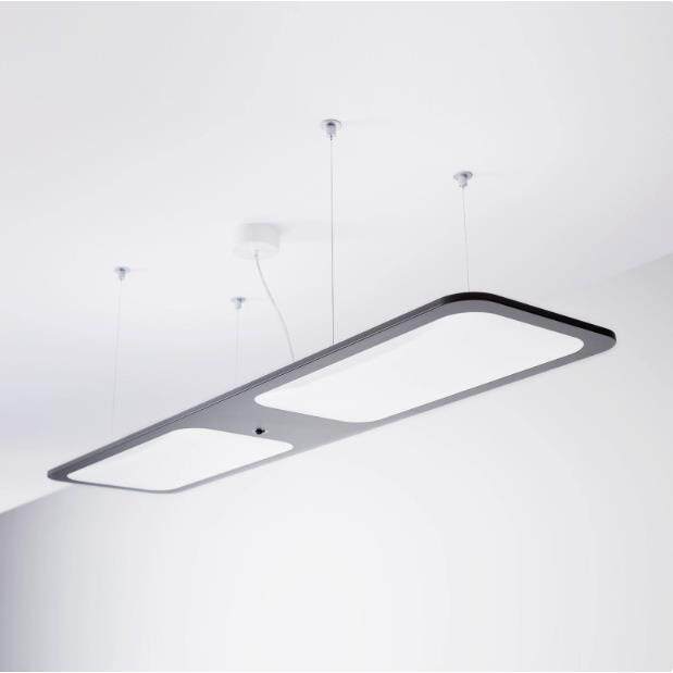 led办公室写字楼吊灯吊线灯长条灯具办公商业照明超市商场日光灯