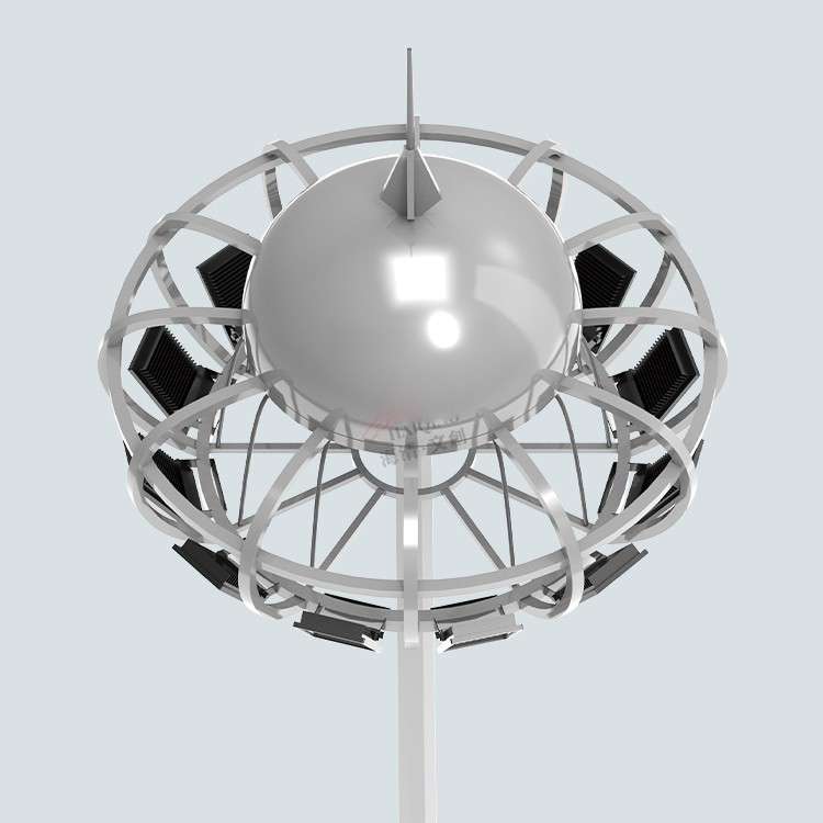 户外太阳能高杆灯体育场港口LED高杆灯道路照明工程灯具工厂
