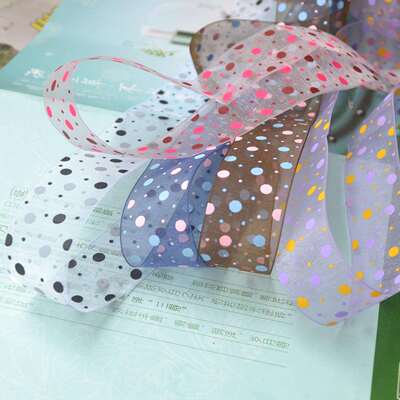 9~38mm圆点雪纱带 AA072姚明织带 水玉点点彩带