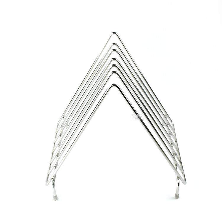 Y^加粗不锈钢6格砧板架新品厨房塑料置物架商用台面沥水案板菜墩