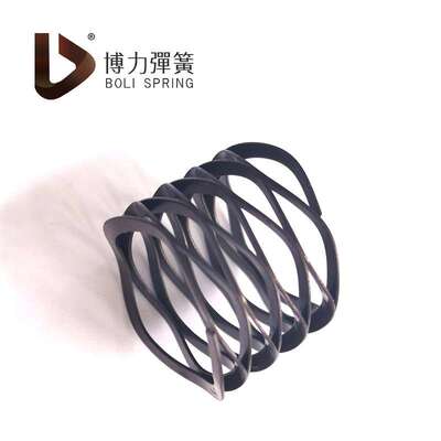 单层多层波形弹簧平端对顶单圈缺口搭口波簧单圈开口波簧压缩弹簧