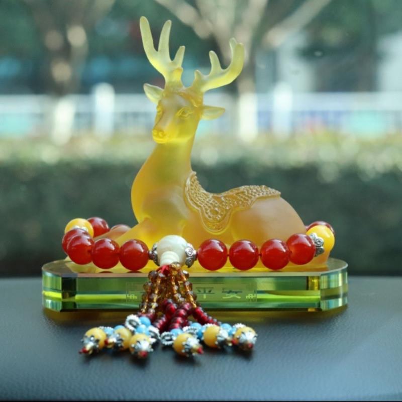 T9U汽车摆件一路平安鹿车载车内装饰用品高挡男女