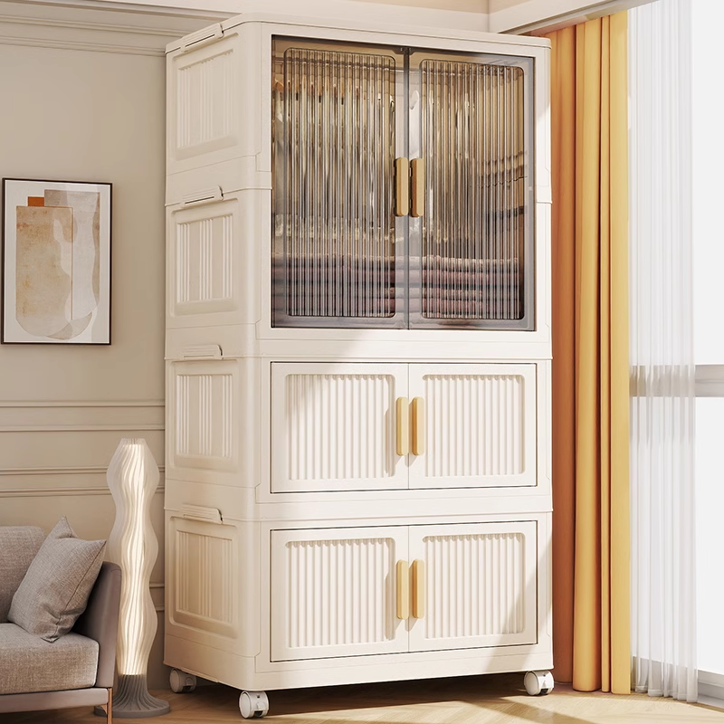 免安装宝宝衣柜家用婴儿衣服收纳柜儿童塑料衣橱卧室折叠式收纳箱