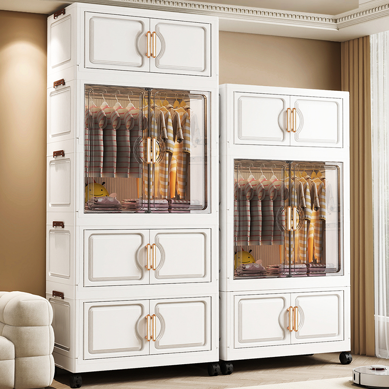 免安装儿童衣橱家用卧室衣服储物柜可折叠简易衣柜宝宝置物收纳柜