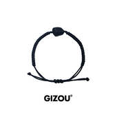 致命游戏黑曜石手链男夏之光同款 手绳情侣轻奢小众精致可调节手饰