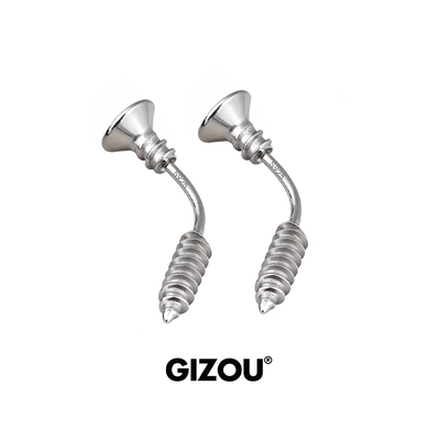 马丁同款纯银钉子耳钉