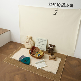 ins风流苏垫产品拍照道具氛围装饰平铺摄影复古地毯网红plog拍摄