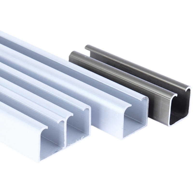 吊轮双轨道衣柜吊轨实木衣柜木门折叠推拉门滑轨滑轮滑道移门导轨