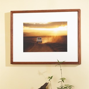 实木榫卯画框A3定制洗照片婚纱照打印做成相框字画装裱框