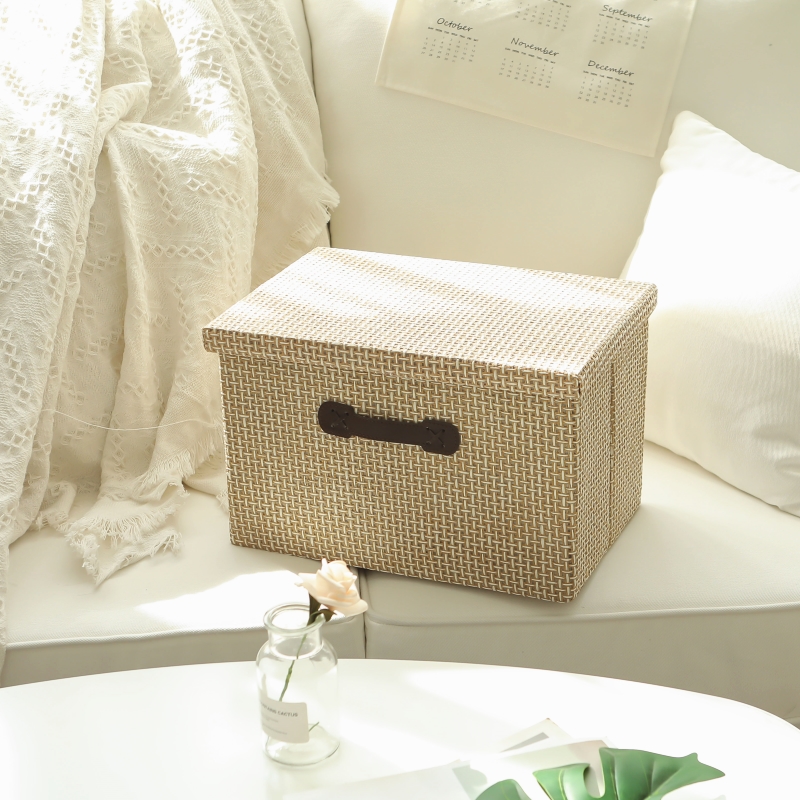 宿舍加厚布艺衣柜学生特大号有盖折叠收纳箱家用整理箱棉被储物箱