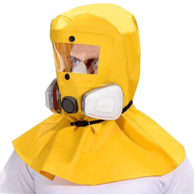 防毒面具全面罩化工喷漆农药防尘防护呼吸器全脸封闭头罩放毒面俱