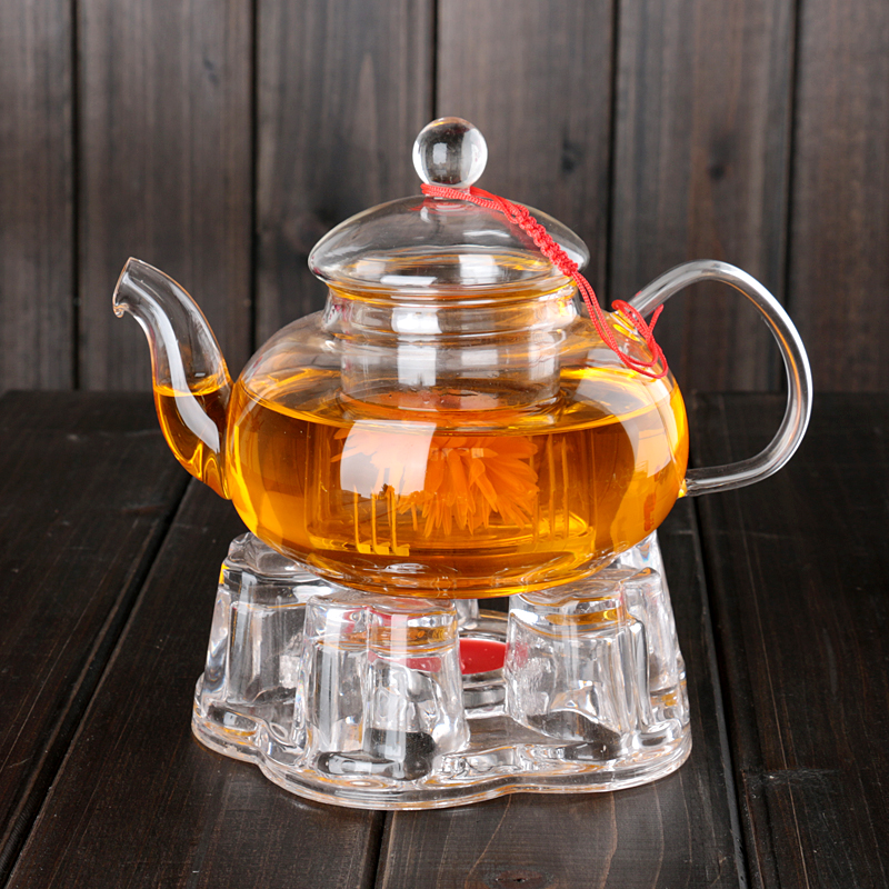 耐热玻璃花茶壶套装简约功夫家用透明过滤整套茶杯茶具花果茶壶套
