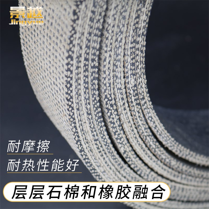 星轮石棉铜丝刹车带 冲床用刹车皮 刹车皮带 优质制动带 厚度6mm