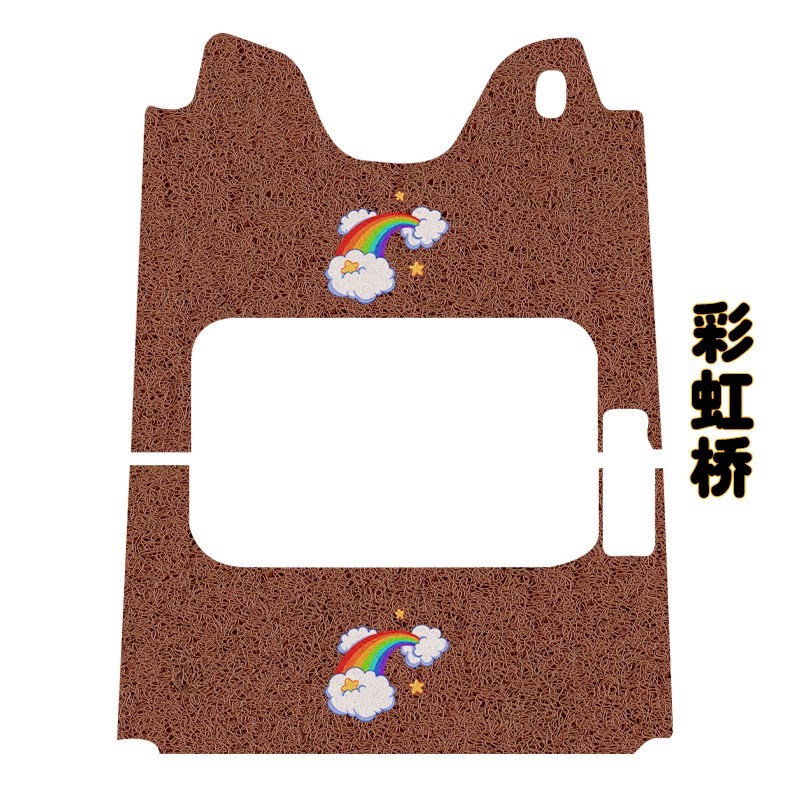 台铃X18电动三轮车脚垫防水x防滑D耐磨耐脏丝圈脚踩踏板垫卡通定