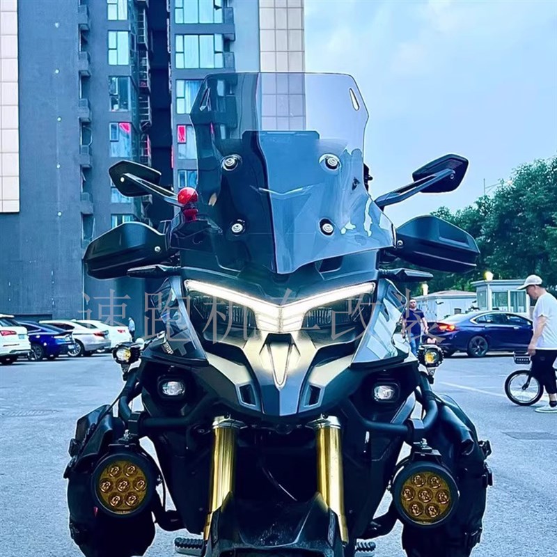 适用贝纳利TRK552 702X改装后视镜钱江骁600/P800高清大视野反光