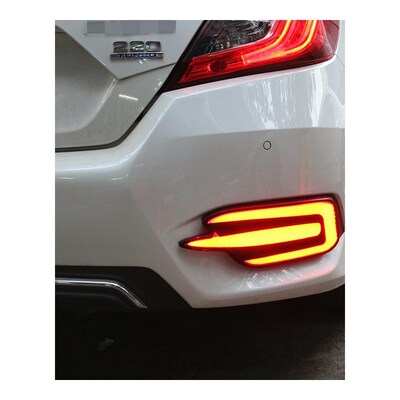 1set For Honda Civic 2016 2017 201F8 LED DRL rear bumper lig