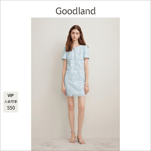 goodland美地优雅蕾丝连衣裙