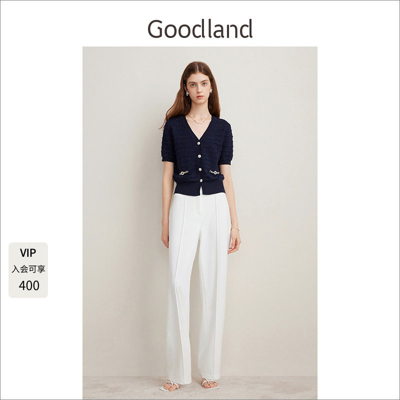goodland小香风毛针织衫图片