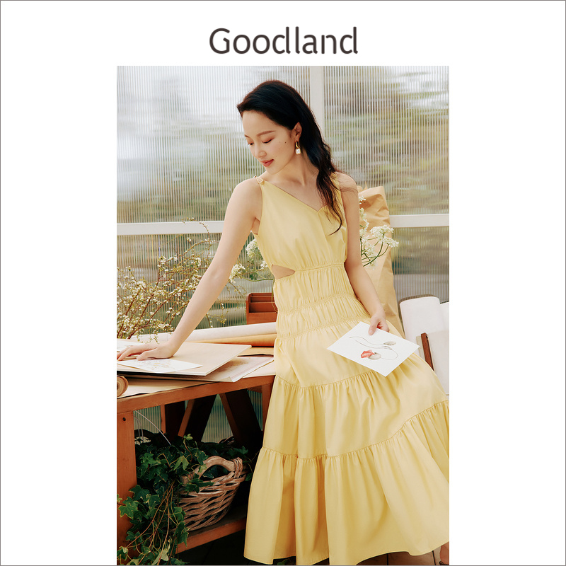 goodland美地度假风吊带连衣裙