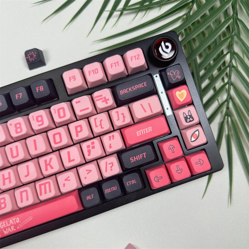 爱死机遇主题黑粉PBT键帽热升华MDA高D度甜心键帽适配64/68/75/84