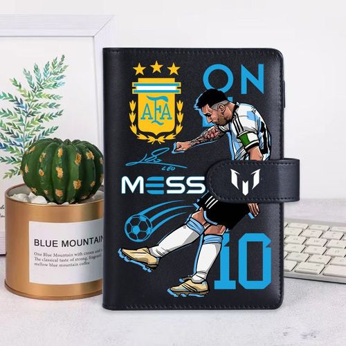 足球手账本C罗梅西笔记本活页夹便携日记本礼物学生本生日礼物