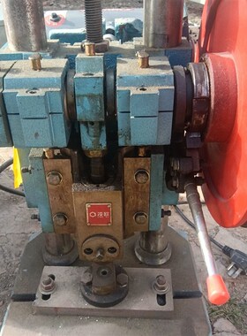 精密压力机.型号jb04 1T冲孔机,脚踏板按孔.橙色漂亮.