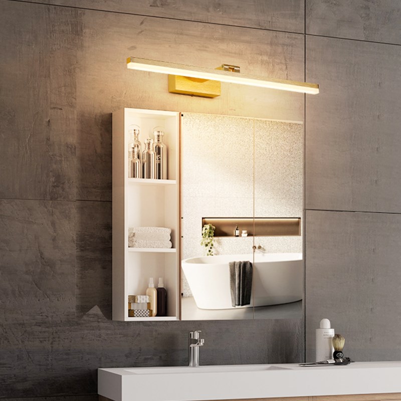 伸缩臂镜前灯gled卫生间浴室镜柜专用免打孔洗漱台化妆灯简约壁灯