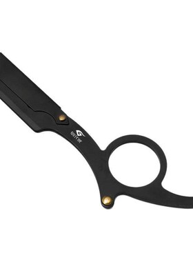 黑色指环刮刀剃刀老式剃刀刮胡刀刮脸刀刮光头美发剃刀手动修鬓角