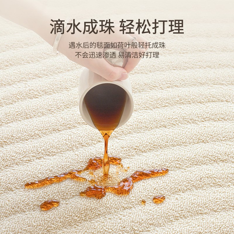 地毯客厅卧室2024p年新款硅藻丝可擦洗免洗防水大面积全铺地垫