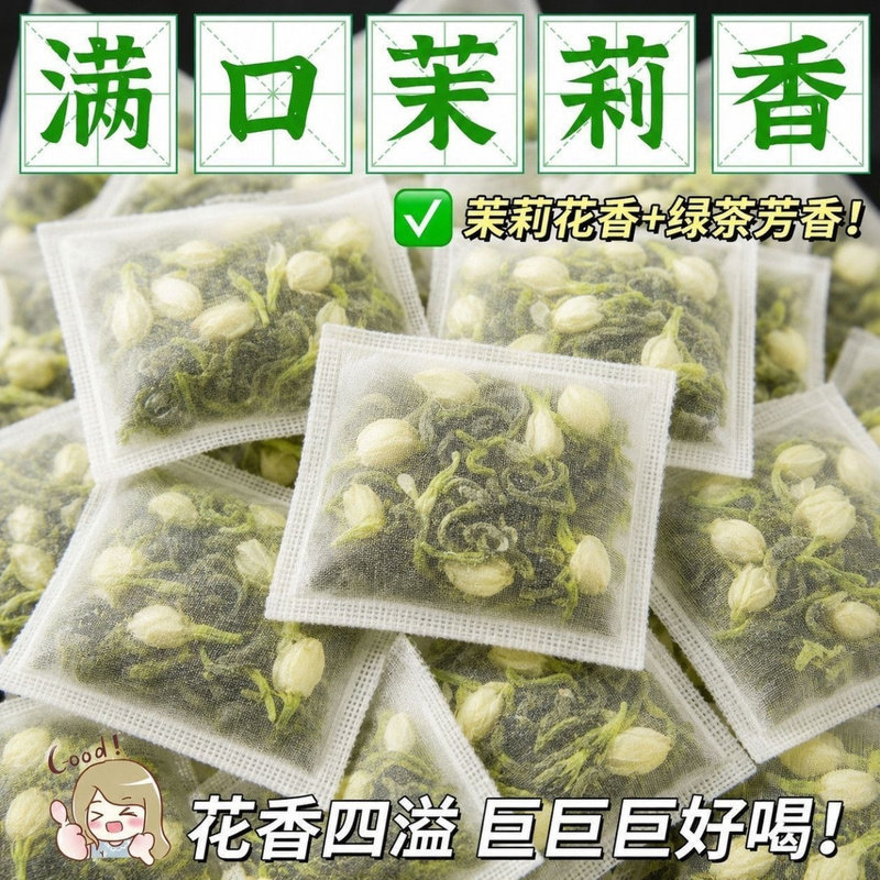 茉莉花茶清香型冷泡养生独立包装平替青提茉莉花茶绿茶花茶组合茶