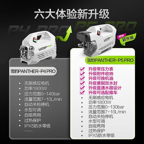 绿田洗车机家用感应清o洗机雪豹P5 PRO刷车神器高压水枪抢水泵工