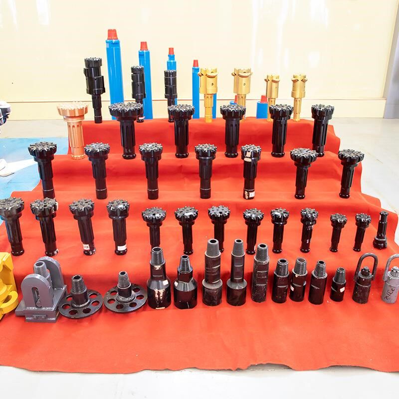 水井钻机配d件钻头锁接头冲击器螺旋钻杆60/73钻杆钻头钻杆冲击器