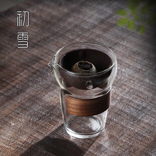 小青柑专用泡茶壶带过滤茶水分离冲茶器玻L璃分茶器公道杯功夫茶