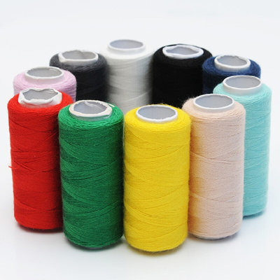缝纫线10色涤纶手缝线彩色线团家用缝手工小卷线缝补衣线针线红利