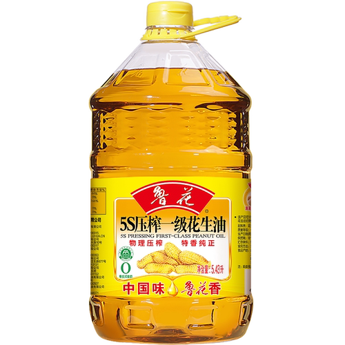 鲁花5S压榨一级花生油5.43L