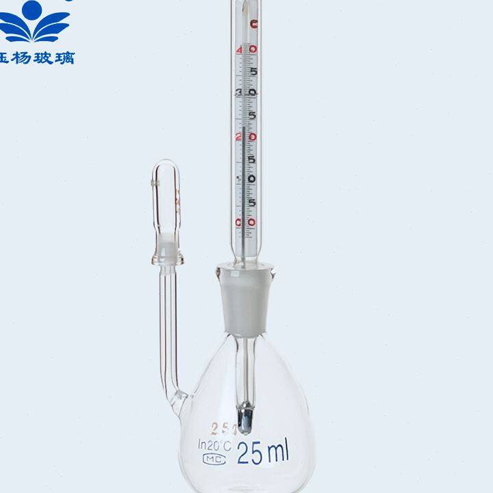 附温比重瓶密度瓶25ml50ml比重瓶附温度计 实验室沥青水泥密度瓶