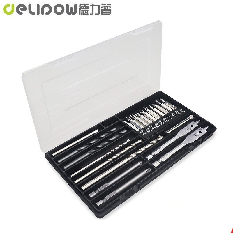 钻头批头套装电动螺丝刀十字批头扁钻木工开孔器玻璃水钻瓷砖钻头