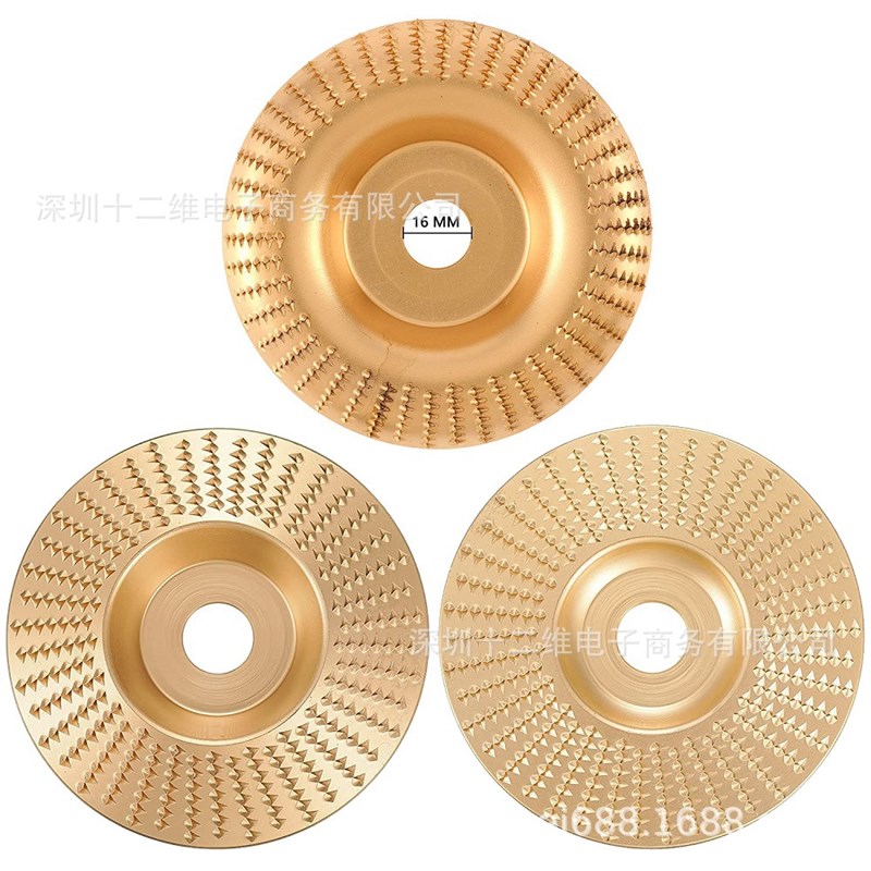 3件角磨机木工打磨塑型刺盘茶盘锉刀